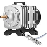 VIVOSUN 634GPH Aquarium Air Pump Commercial Air Pump with Aluminum Housing | 6 Outlet 25W 25L/min, Fish Tank Bubbler Pond Aerator for Aquariums, Ponds, Hydroponics