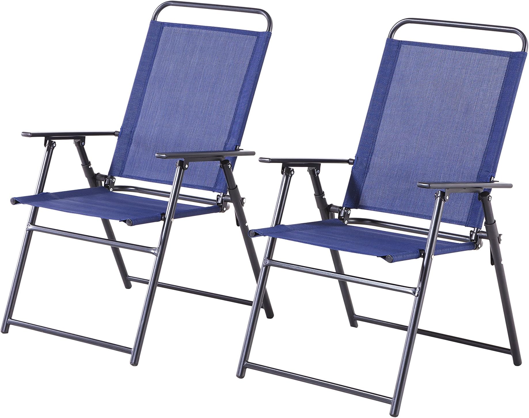 Backyard Classics 2-Piece Folding Chair Set with Armrests