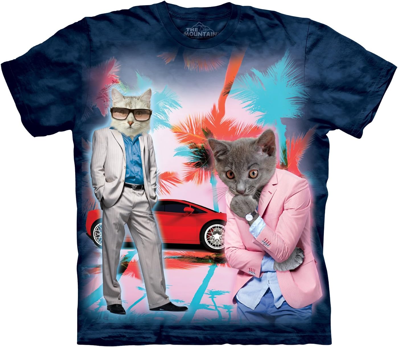 Undercover Kittens  Men's Wolf Flag Short Sleeve Tee  Men's Fire Dragon Tee