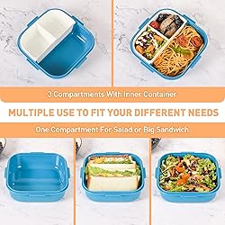 AGREON Bento Boxes with Removable Compartments for