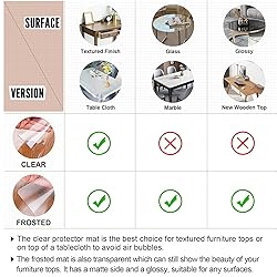 LovePads Clear Table Cover Protector 42 x 42