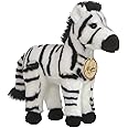 Aurora® Adorable Miyoni® Zebra Stuffed Animal - Lifelike Detail - Cherished Companionship - White 11 Inches