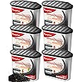 Vacplus Moisture Absorbers 6 pack, 16Oz Portable Humidity Absorber Boxes for Your Bathroom, Closet & Car, Dehumidifier with Activated Carbon, Black