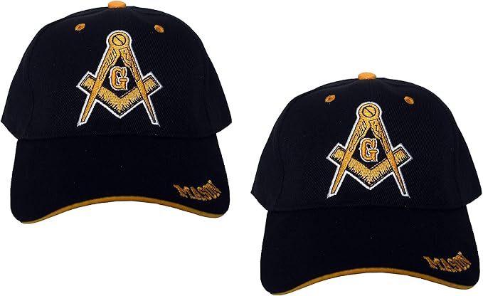 Amazon Black Duck ブランド フリーメイソン 3d刺繍 調節可能な野球帽 キャップ ブラック イエロー Us サイズ One Size Fits Most カラー ブラック キャップ 通販