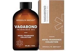 Brooklyn Botany Hotel Diffuser Oil Vagabond Scent - Luxury Hotel Oil Inspired by My Way Fragrance Oil for Cold Air Diffuser - Aromatherapy Diffuser Oil Scents for Home - 118 ml