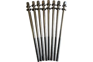 ROSS DRUMHEADS ROSS Percussion 7/32 * 110mm Tension Rods for Bass Drum - 8 Pack