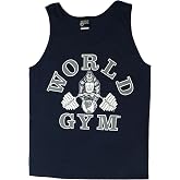 World Gym W321 Tank Top Athletic-Cut Classic Logo