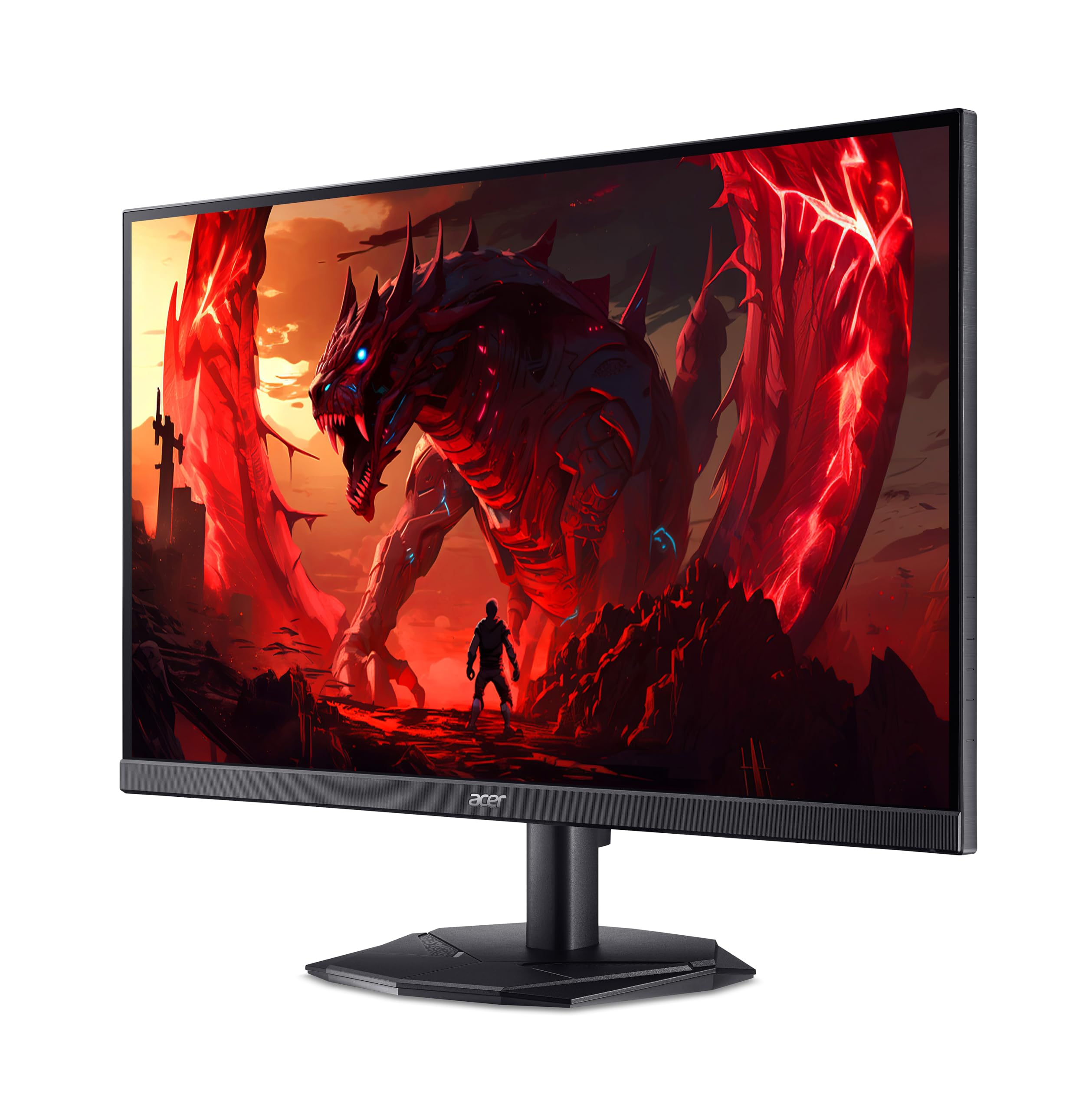 acer Nitro KG242YX1 Gaming Monitor 23.8 Inch (60 cm Screen) Full HD, IPS, 200Hz, 1ms/0.5ms (GTG, Min.), 2xDP 1.4, 2xHDMI 2.0, AdaptiveSync 3