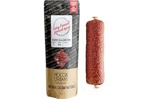 Moccia & Urbani Spicy Fennel Italian Salami - With Whole Fennel Seeds & Chillies, Great for Salami Gift Box & Cheese Basket, 