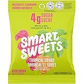 SmartSweets Tropical Sours, 50g (Pack of 14), Candy with Low Sugar, Low Calorie, No Artificial Sweeteners, Vegan, Plant-Based