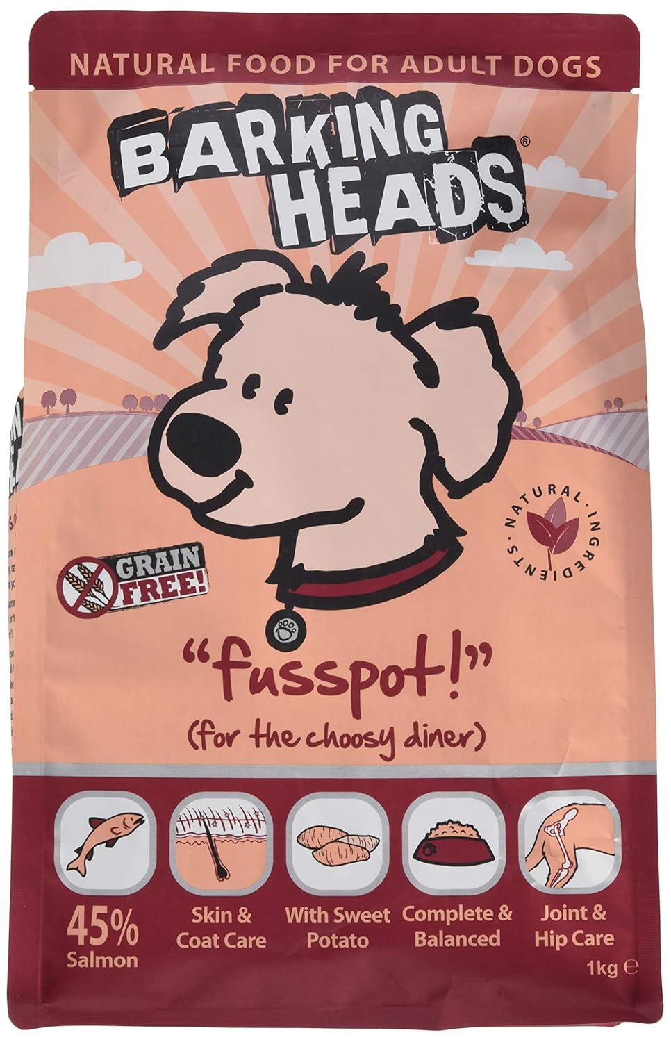 Barking Heads Dry Dog Food Pooched Salmon 100 Natural Salmon with
