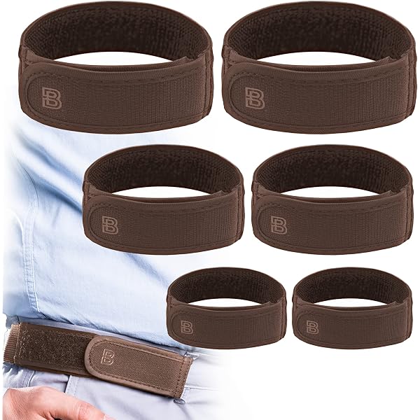 5585 For Women No Buckle Elastic Belt — 6 Pack (s, M, L) X 2 Fits 1 Inch Bodychum Elastic Belts for Women, Stretchable Adjustable  main image 2