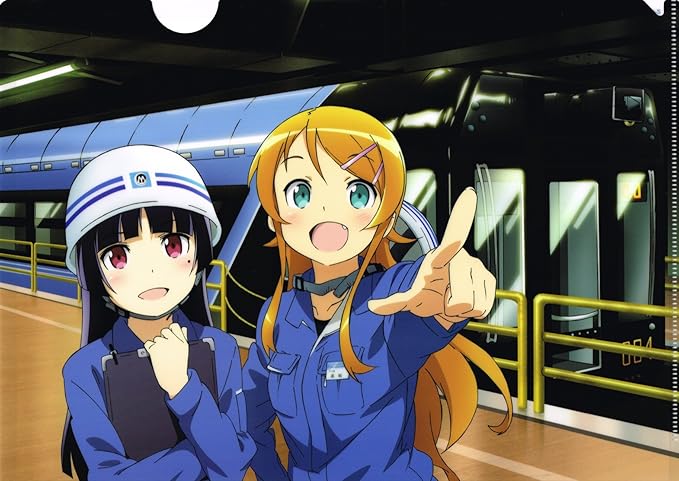 Amazon 俺の妹がこんなに可愛いわけがない 千葉モノレール クリアファイル 作業服バージョン アニメ 萌えグッズ 通販