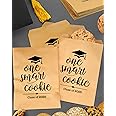 ANTING Class of 2025 One Smart Cookie Graduation Party Favors Bags Graduation Grad Party Treat Snack Goodie Bags Cookie Bar Buffet Grease Resistant Paper Bags (50)