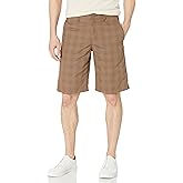 Dickies Mens Flex Regular Fit Plaid Flat Front 11in Shorts