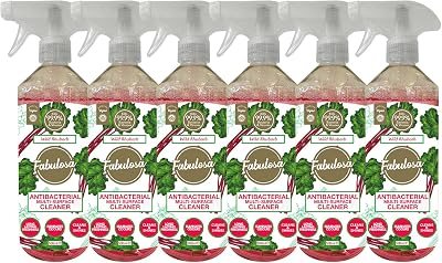 Fabulosa Multi-Purpose Anti-Bacterial Disinfectant 500ml 6 Pack Wild Rhubarb