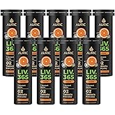 Auric Herbal Liver Support Supplement | Milk Thistle (Silymarin), Turmeric, Garlic, Ginger for Liver Health | Advanced Detox & Cleansing Formula for Active Liver|180 Tablets | Plant Based Gluten-Free