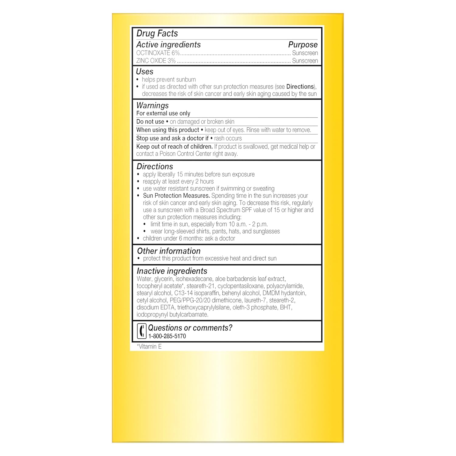 Face Moisturizer by Olay Complete Lotion All Day Moisturizer with Sunscreen SPF 15 for Sensitive Skin, 6.0 fl oz (Pack of 2) : Facial Moisturizers : Beauty