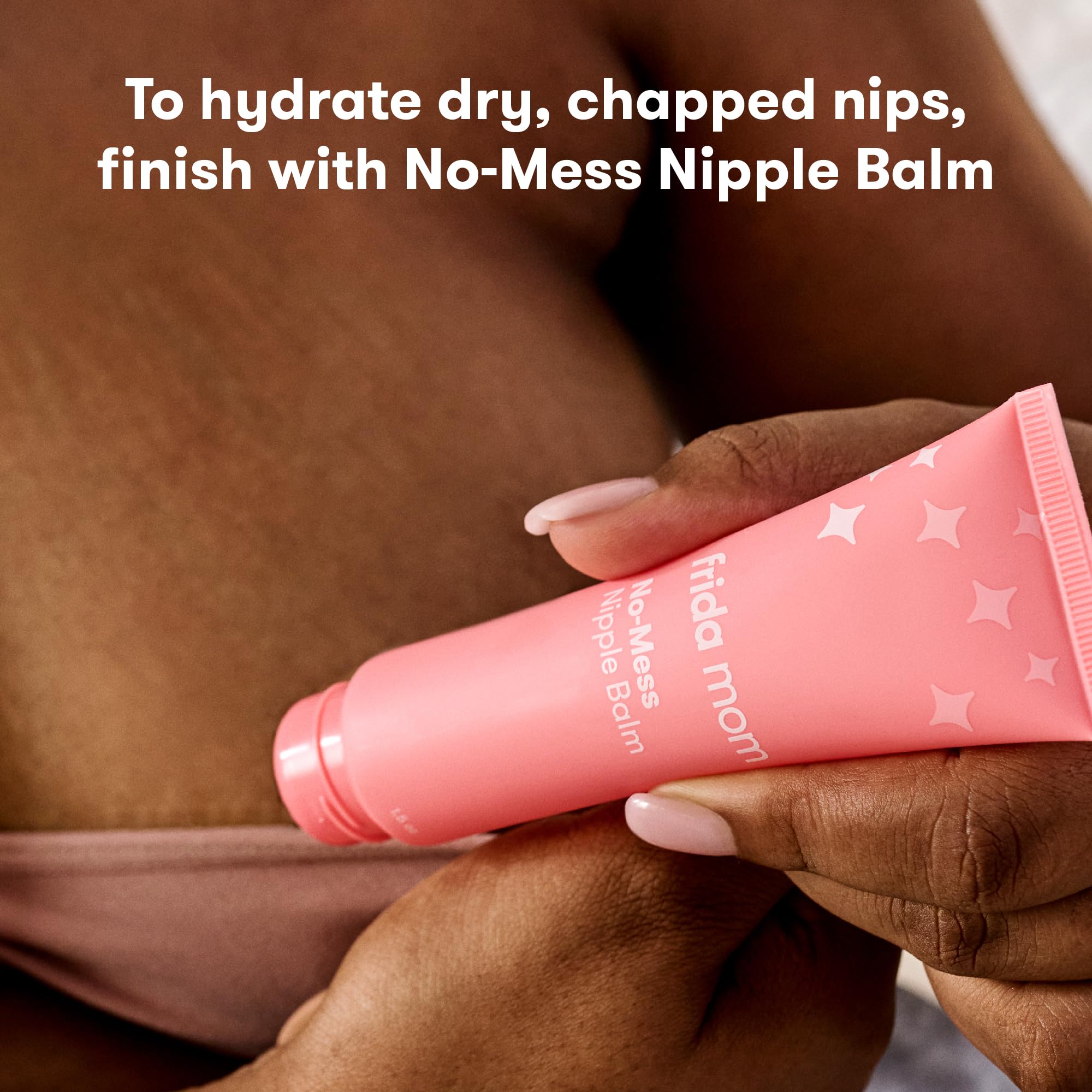 Frida Mom Saline Spray for Cracked Nipples, Breastfeeding Essentials for New Moms, Gentle for Baby and Mom, Spray to Heal Sore, Cracked Nipples, 2 fl oz