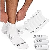 Premium Bamboo Rayon Quarter Crew Socks for Men Moisture Wicking Odor Control Cushioned Sole Breathable Work Socks