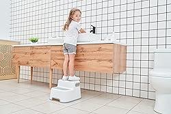 UNCLE WU 2-Step Stool for Kids & Adults