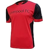 Icon Sports Men Liverpool Officially Licensed Soccer Poly Shirt Jersey -01 Small Black
