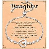 BxkSky Infinity Heart Bracelets for Women, Christmas Birthday Mothers Day Gifts for Daughter Adult