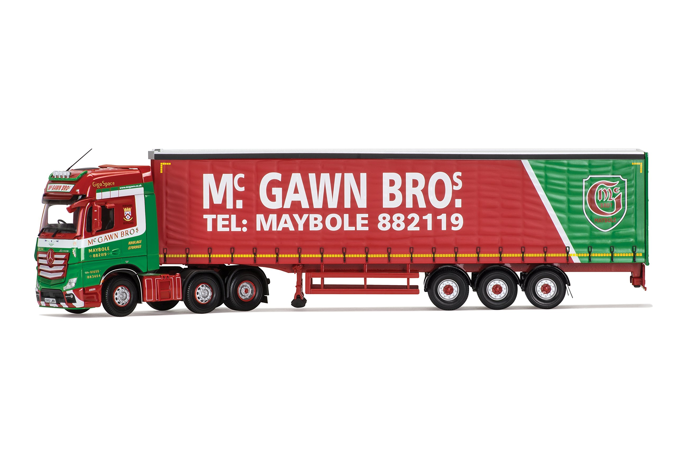 Corgi CC15812 Accessories GmbH Mercedes-Benz Actros (MP4) Curtain Side Trailer McGawn Transport Model