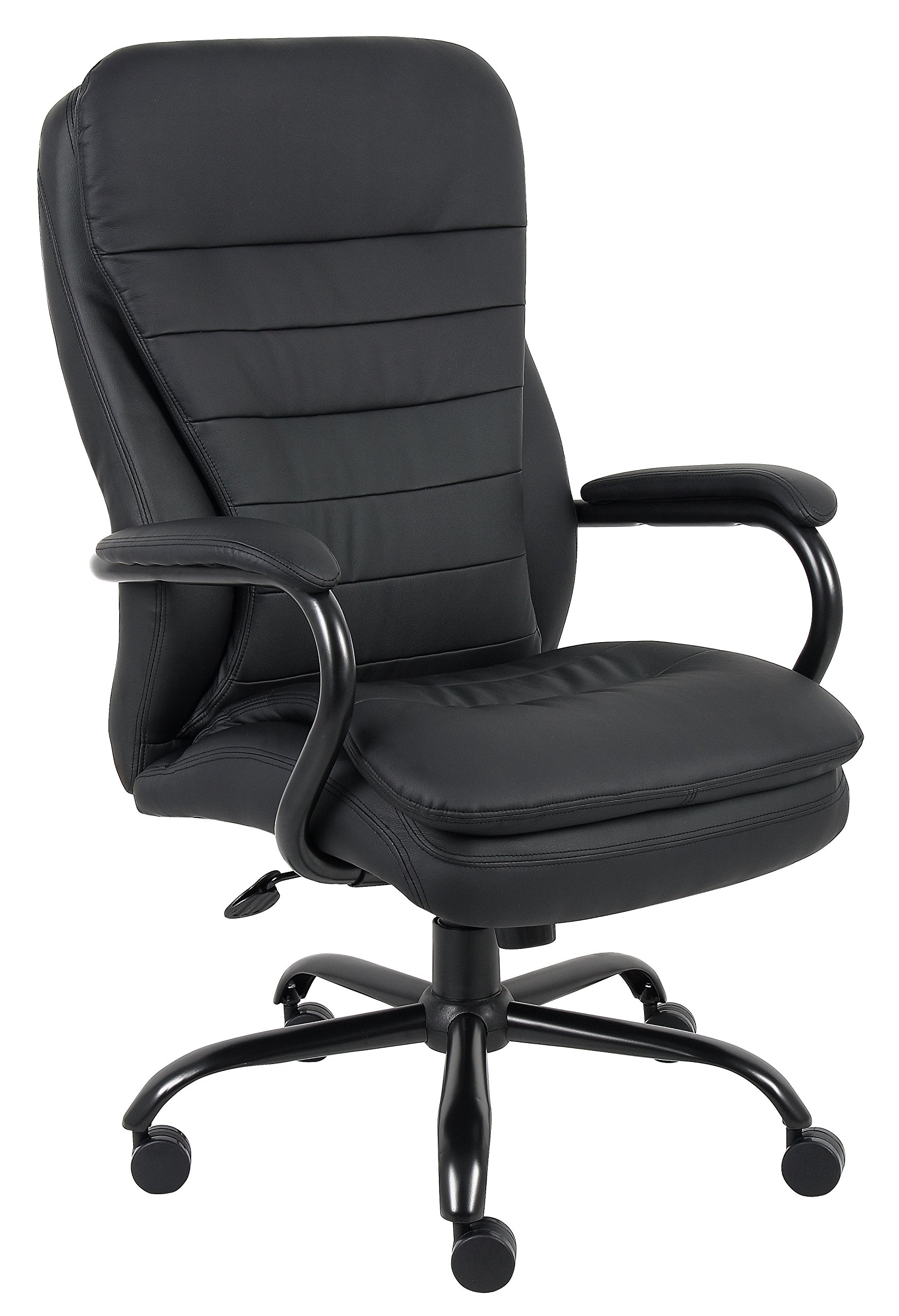 Photo 1 of ***FINAL SALE, VIEW NOTES*** Boss Office Products CaressoftPlus Executive Big & Tall Chair, 400 lb. Capacity, Black (B991-CP)