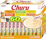 INABA Churu Cat Treat Chicken Variety Box 60 x 14g Soft Creamy Purée