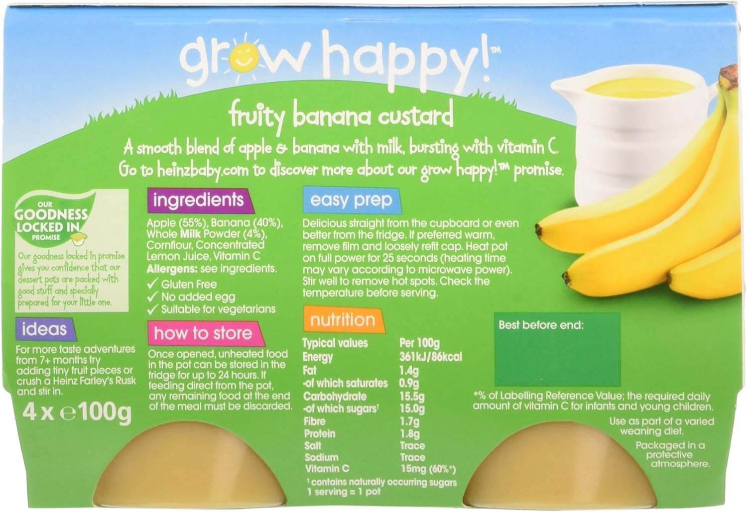 heinz fruity banana custard
