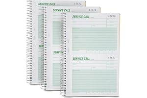 PARK FORMS USA ABC Phone Call Log Book for Office & Businesses - Call Log Book & Phone Message Book for Easy Reference - Carbonless Duplicate, 5 5/8 x 8 1/2", 3 Books (300 Calls)