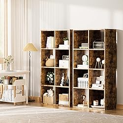 COMHOMA 8 Wood Cube Storage Organizer with Open