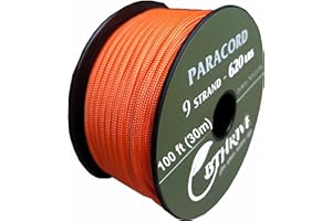 BThrive Paracord 550 9-Strand Cores, Paracord Type III 100% Nylon Rope. Great paracord, Nylon corde, Survival Rope, Camping R
