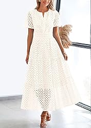 PRETTYGARDEN Womens 2025 Summer Maxi Dress Short
