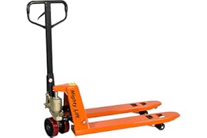 Mighty Lift ML2036 Narrow Specialty Pallet Jacks Trucks, 5,500 lb Capacity, 20" x 36" Fork,Orange