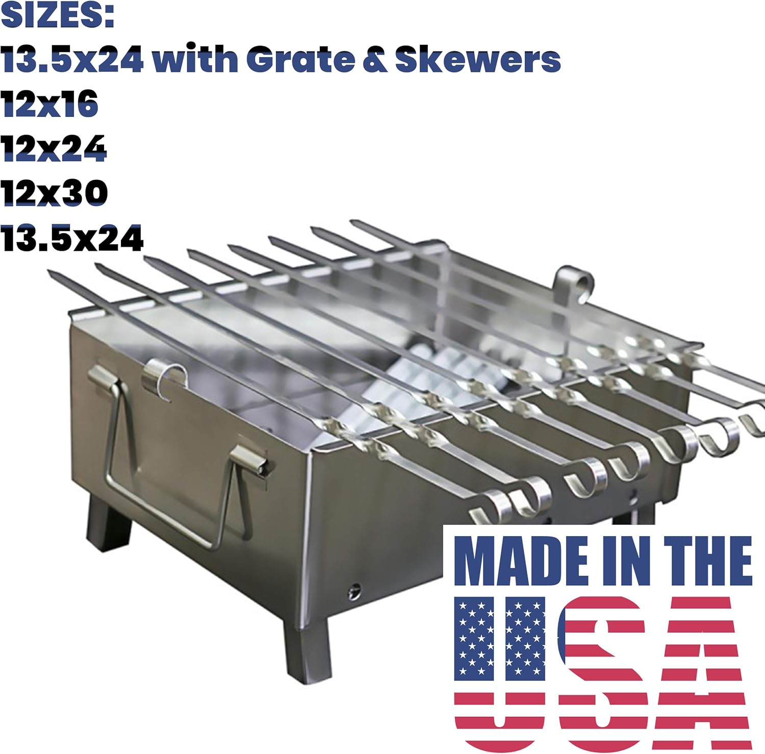 BAS Metal Stainless Steel Charcoal Grill Folding Portable