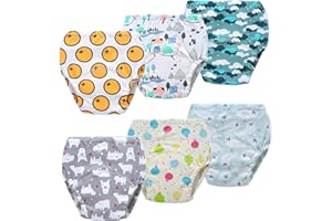 JACKLOVEBRIEFS 6 Pack Potty Training Pants for Boys Girls, Learning Designs Training Underwear Pants(2-3T)