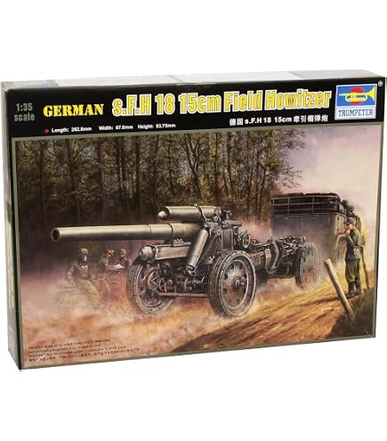 Amazon.com: Trumpeter 1/35 German 17cm s.K 18 Heavy Artillery Gun