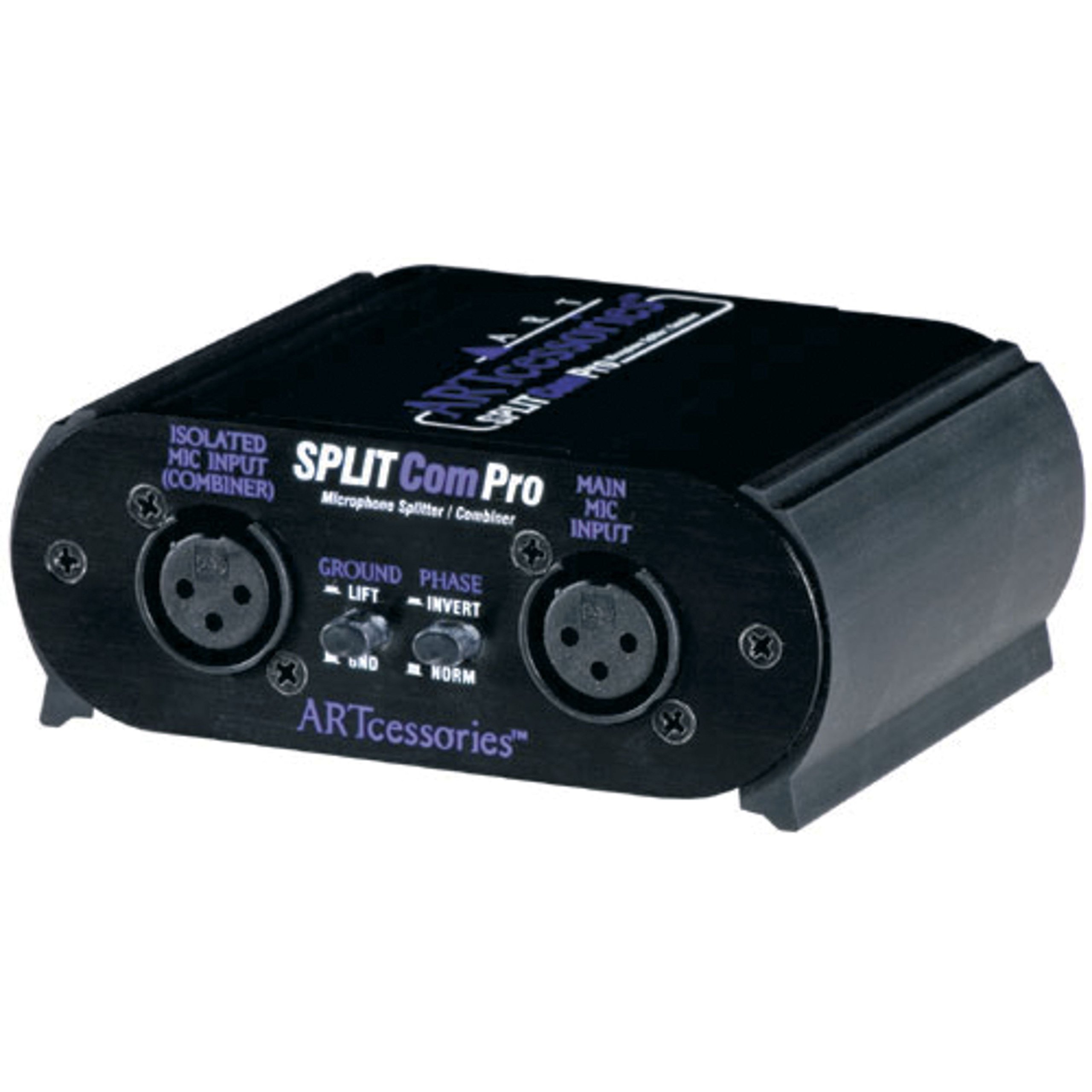 ART Splitcom Pro 2 Way Microphone Splitter and Combiner, Monitor