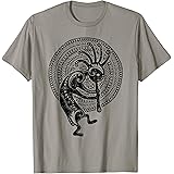 EDDArtKOKOPELLI folklore MANDALA - grunge black T-Shirt