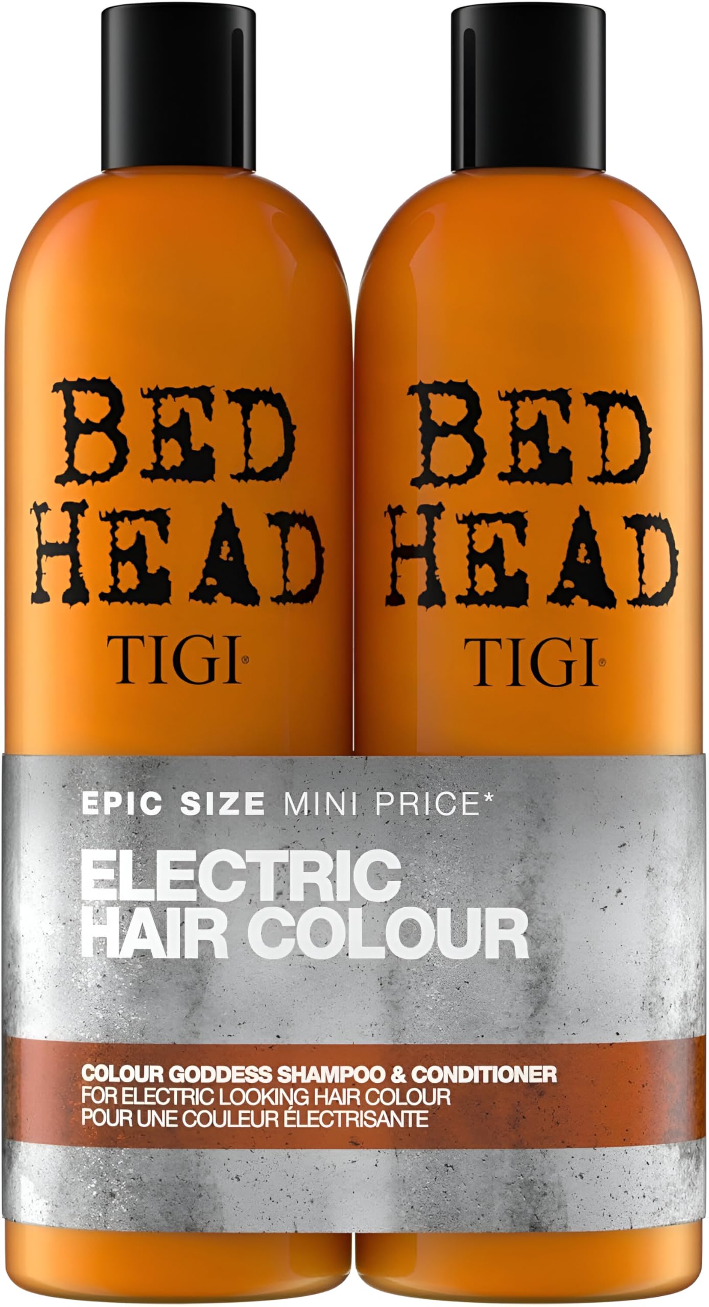 Bed Head by TIGI Colour Goddess Shampoo & Conditioner Set - Professional Hair Treatment for Coloured, Dry & Damaged Hair, Moisturising Shea Butter & Keratin for Smooth, Frizz-Free, Bond Care Repair