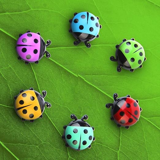Vosarea 6 unids Creativo De Plástico Mariquita Árbol Refrigerador ...