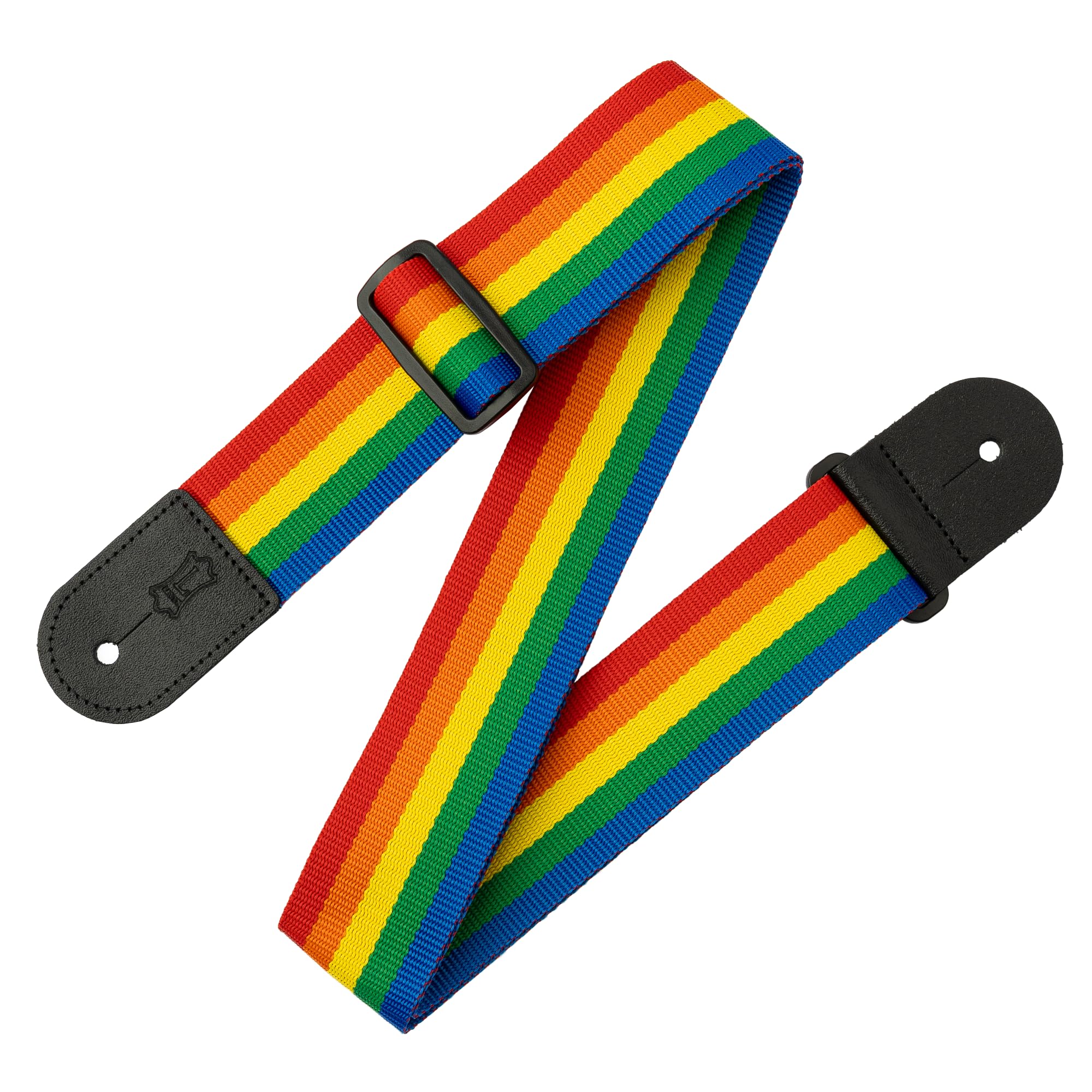 Levy's M8POLY-RBW Poly Colour w Poly Ends 2" - Rainbow