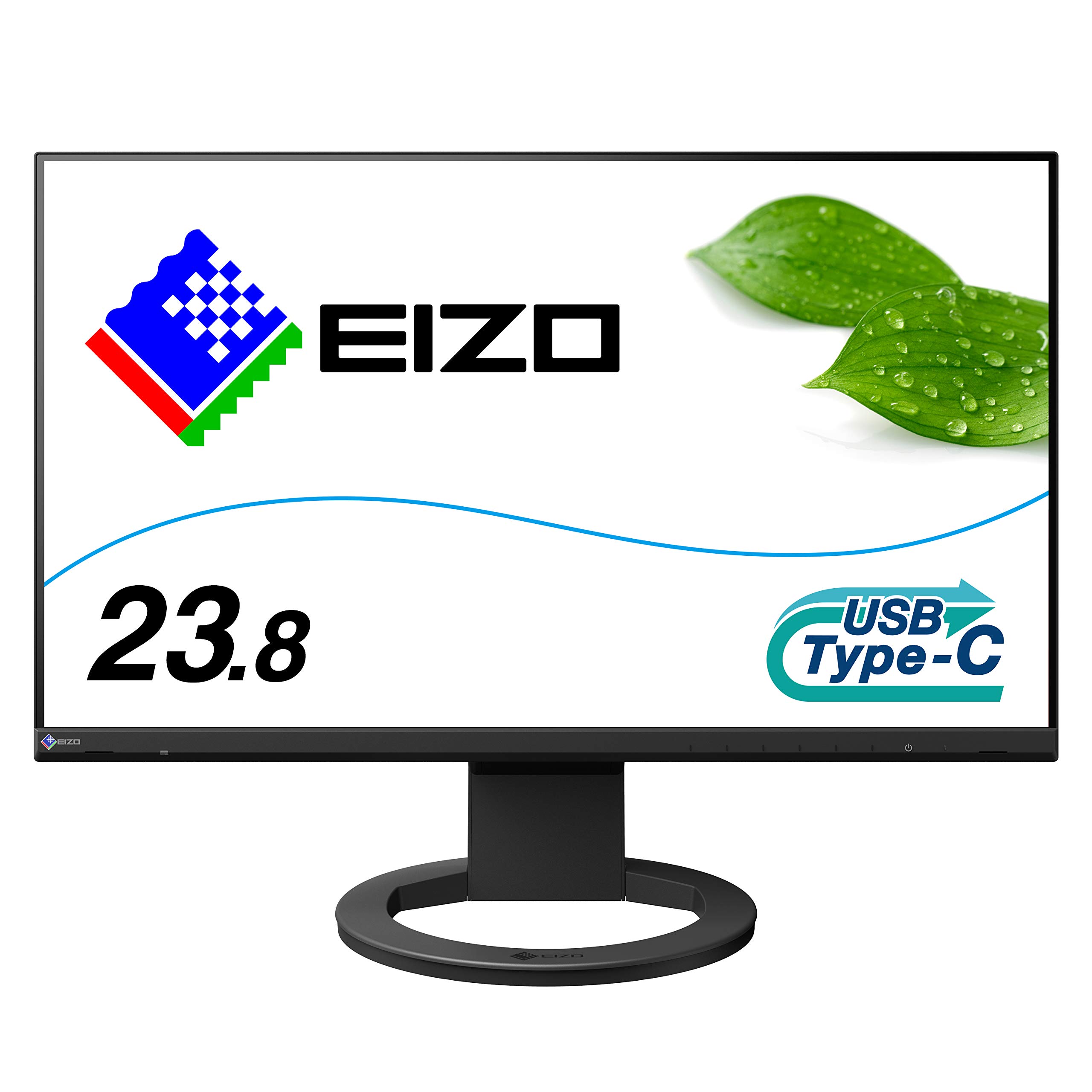 EIZO FlexScan EV2480-ZBK （23.8型モニター/1920×1080/USB Type-C対応/アンチグレアIPS/疲れ目軽減/ブラック/The warranty is valid only in Japan）商品画像