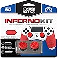 KontrolFreek FPS Freek Inferno Performance Kit for PlayStation 4 Controller (PS4) | Includes Performance Thumbsticks and Performance Grips | Red