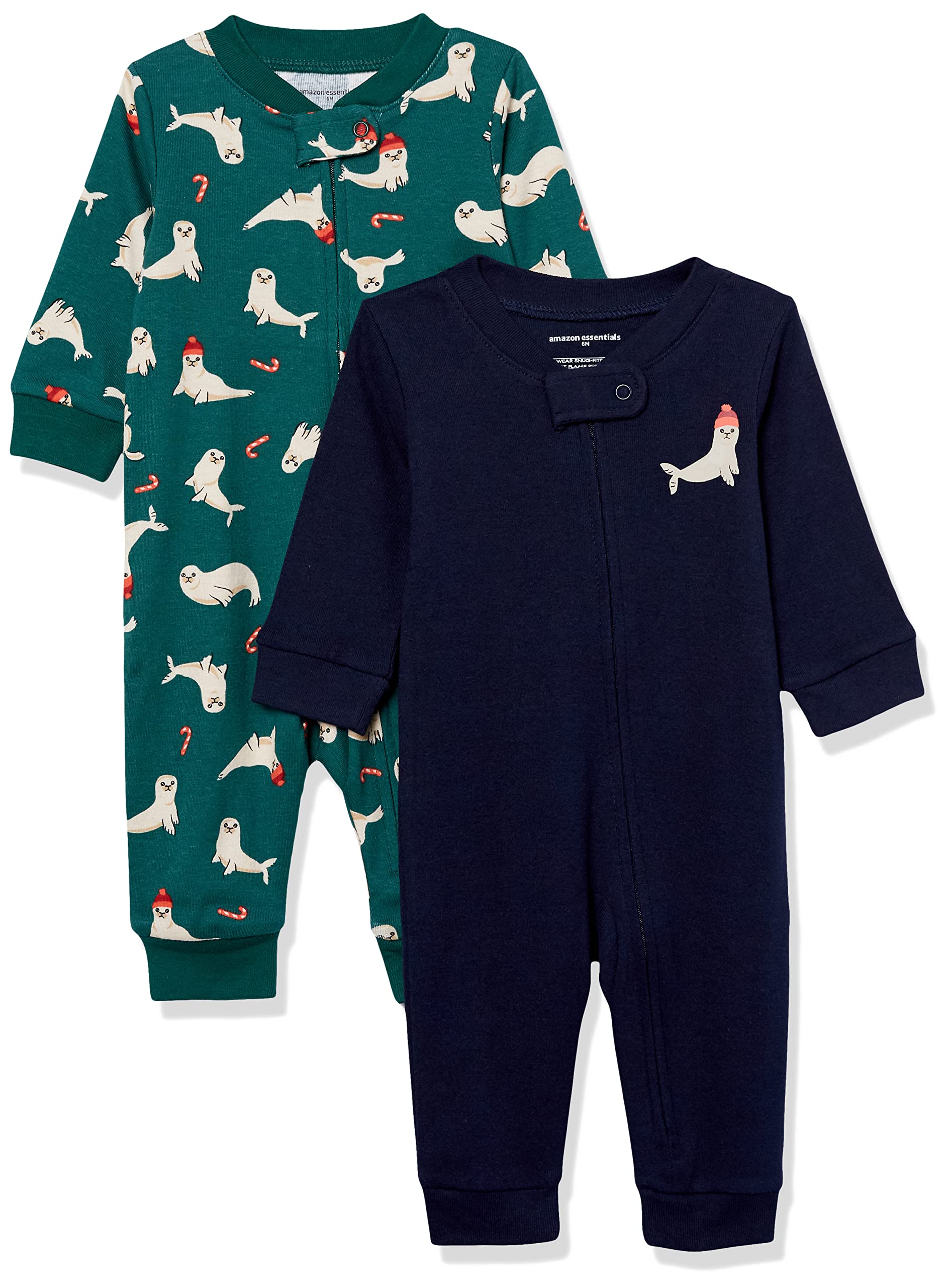 Amazon Essentials Baby Girls' Snug-Fit Cotton