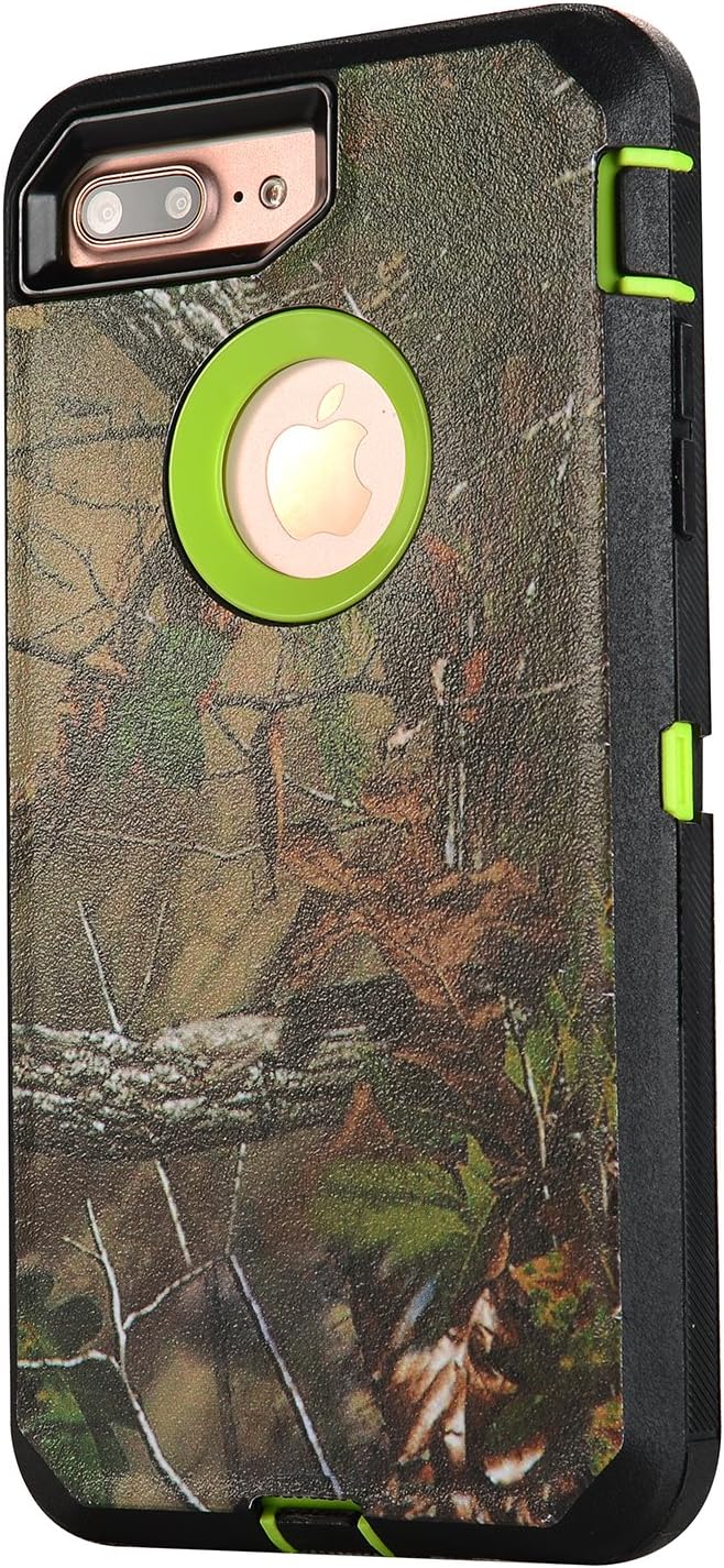 KingWel Defender Series Case for iPhone 7 plus Realtree Camo (Green trees)