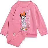 adidas Unisex-Baby Disney Minnie Mouse Joggers Set, Pink Fusion/White, 9 Months