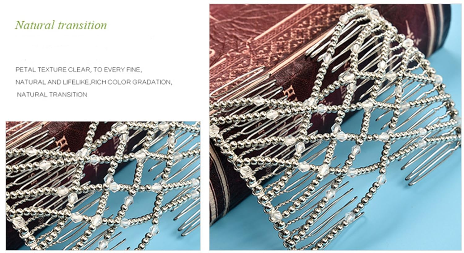 Casualfashion 2 Pcs Magic Beading Easy Stretching Hair Combs Double Clips Hair Styling Accessories for Women Girls Hair Beauty : Beauty